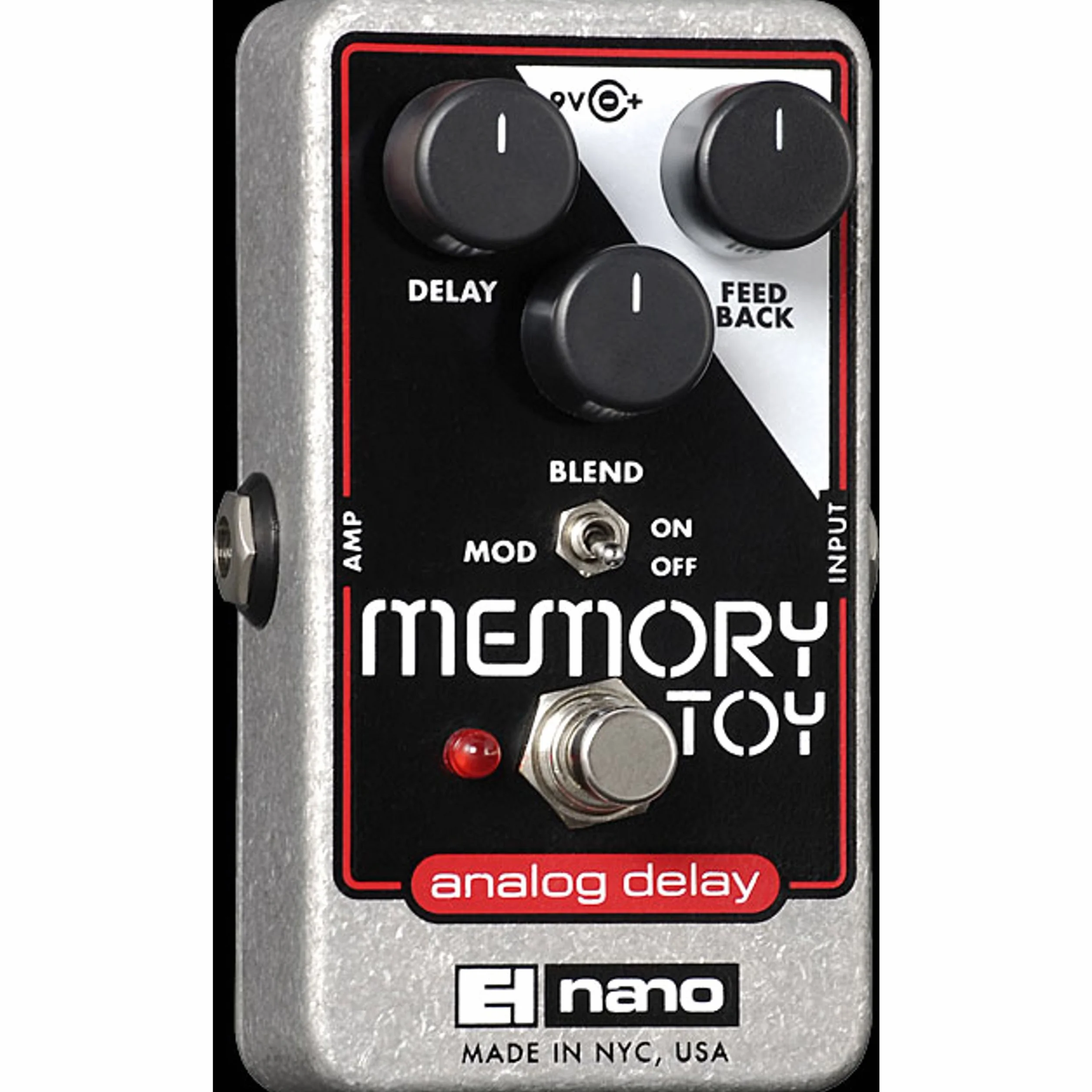 Electro Memory Toy Memory Toy Pedal - Pedal de efecto eco/delay/reverb para guitarra, color plateado