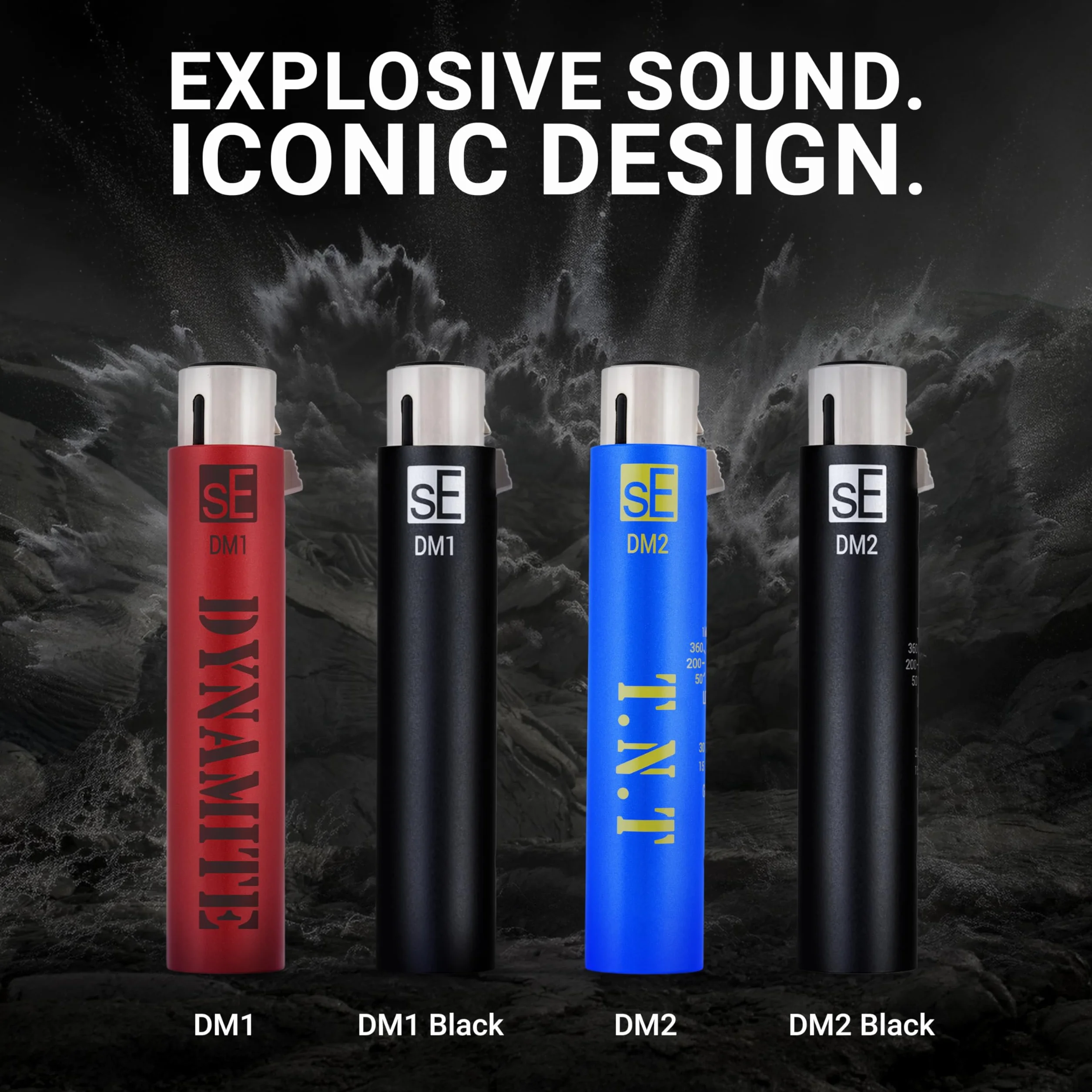sE Electronics DM1 Dynamite - Preamplificador activo en línea de 1 canal, negro, preamplificador activo en línea para micrófonos pasivos dinámicos y de cinta con +28 dB de ganancia