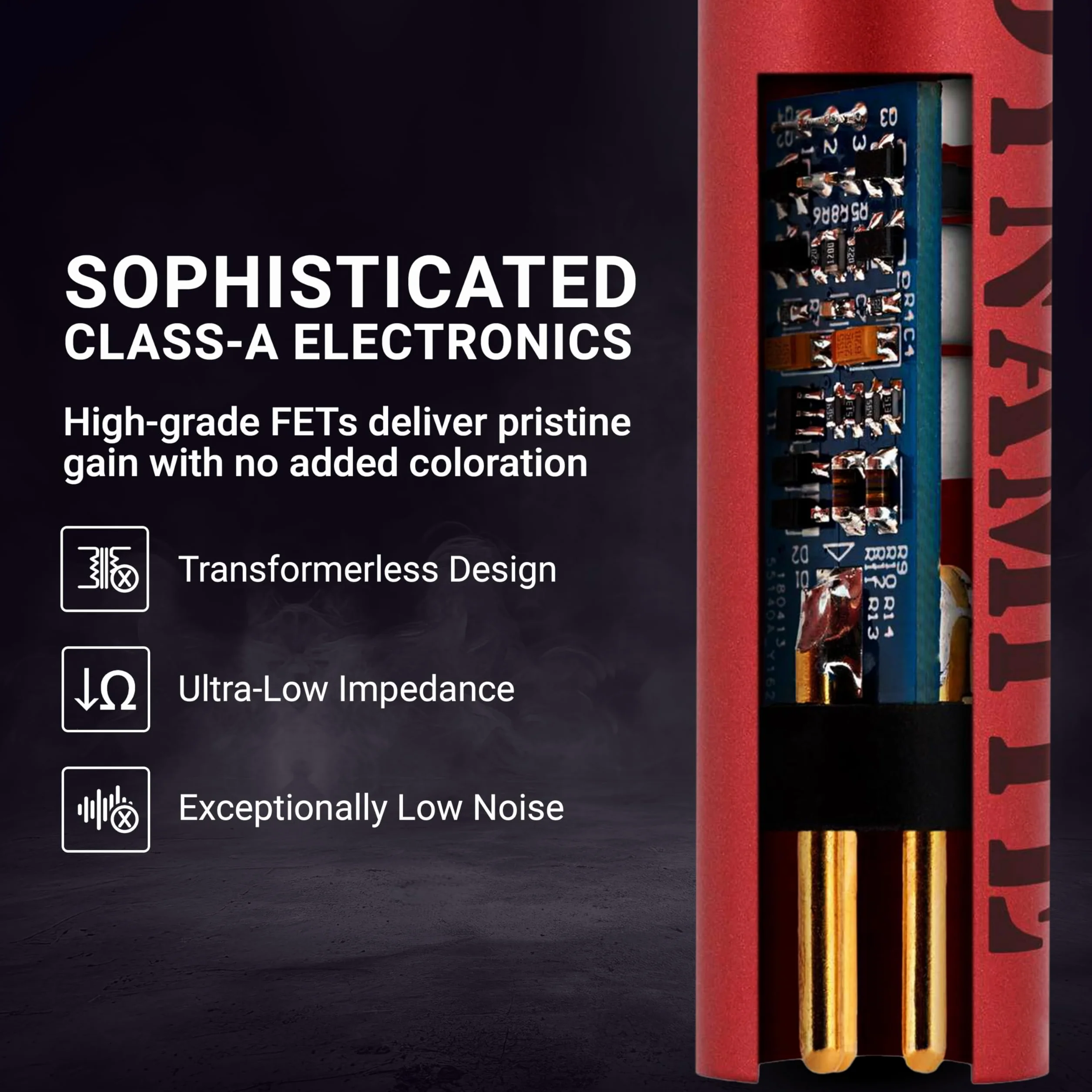 sE Electronics DM1 Dynamite - Preamplificador activo en línea de 1 canal, negro, preamplificador activo en línea para micrófonos pasivos dinámicos y de cinta con +28 dB de ganancia