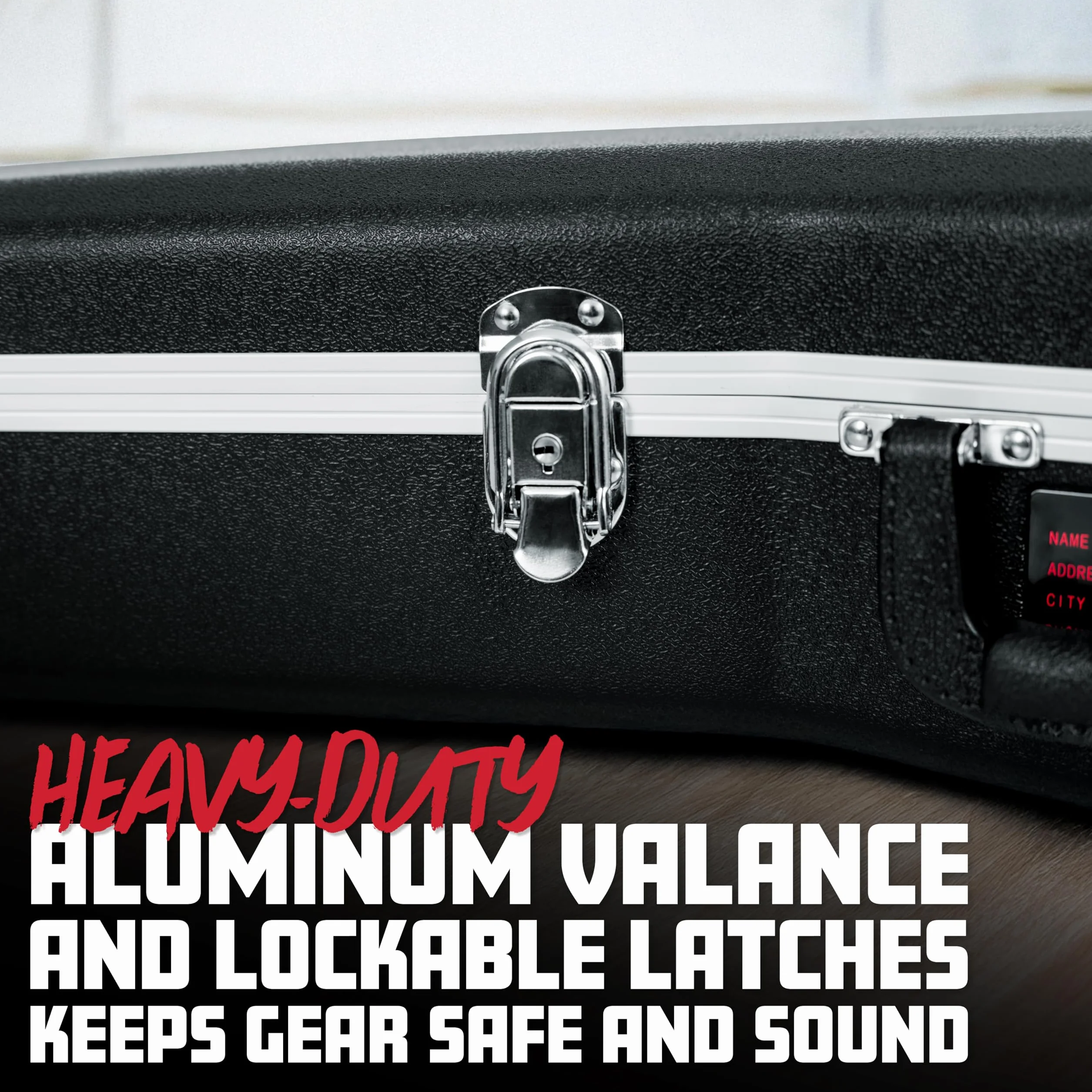 Gator Cases Estuche Deluxe ABS Moldeado para Guitarras Acústicas de 12 Cuerdas; Se Adapta a Guitarras Acústicas de 12 Cuerdas Estilo Dreadnought (GC-DREAD-12)