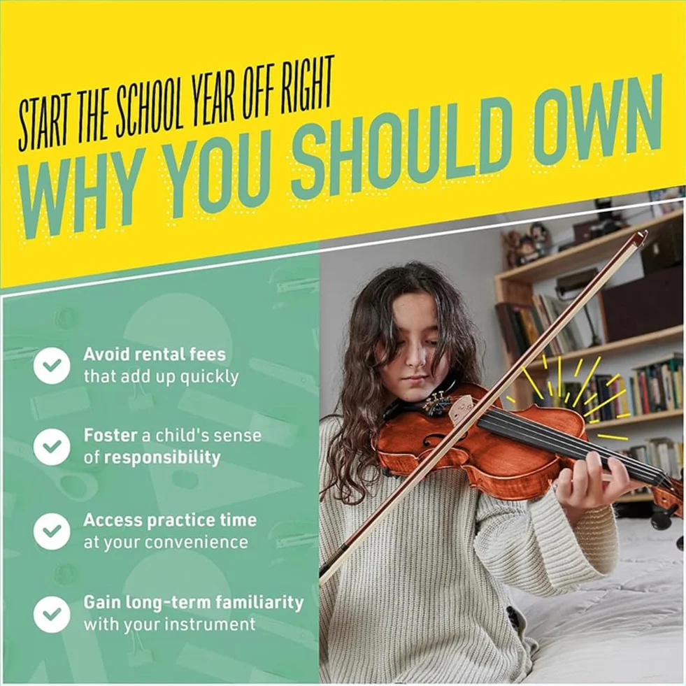 ViolíN 1/2, Instrumentos Musicales para Adultos, ViolíN Infantil, con Estuche RíGido, Principiantes
