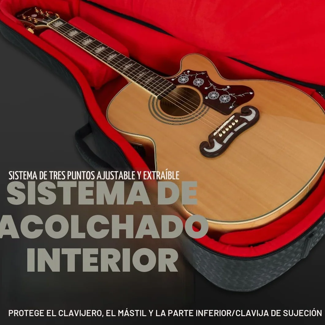 Gator Cases Transit Series Funda Gig Bag para Guitarra Eléctrica; Exterior Negro Carbón (GT-Electric-BLK)