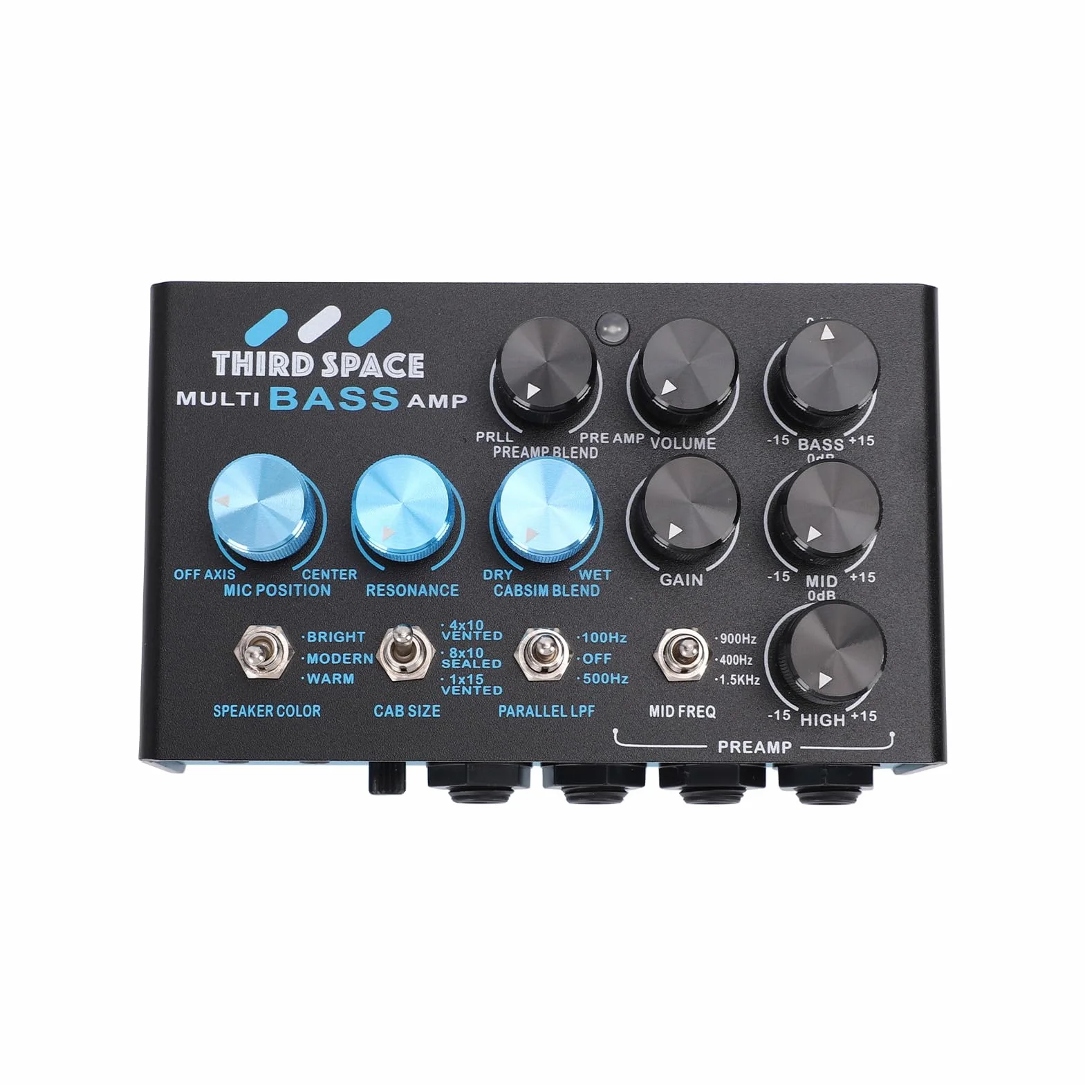 Pedal Multiefectos para bajo, Procesador Multiefectos Profesional, Pedales de bajo con Preamplificador, Ecualizador de 3 Bandas, Cadena de Señal Paralela, Bucles de Efectos, Simulador de